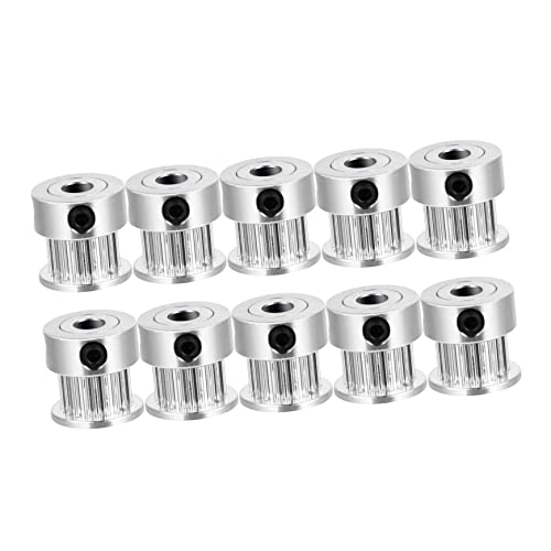 SOLUSTRE 10pcs Printer Accessory Synchronous Wheel Timing Belt Pulley Reduction Gear Stepper Motor Pulley Variable Speed