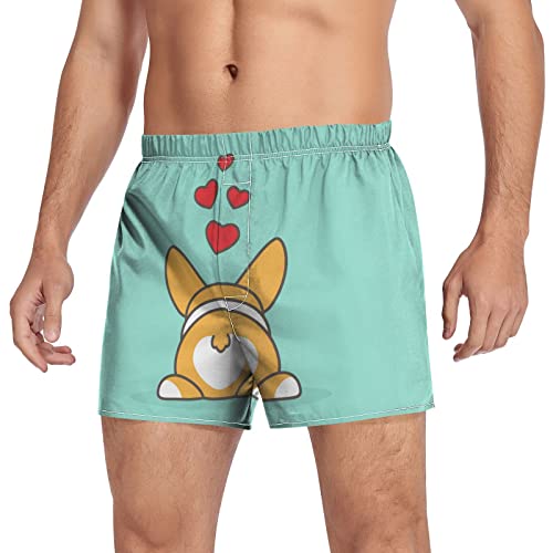Fisyme Funny Corgi Butt Dog Boxers for Men, Boxer Shorts Mens Underwear Boxer Briefs4
