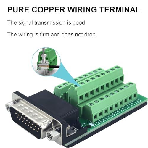 Adaptador DB26 macho para montaje PCB con mat aislante miniatura 3