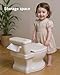 PipNest Realistic Potty Training Toilet - Flushing Sounds, Wipes Storage, Disposable Liners, Easy to Clean for Toddler Boys and Girls, White