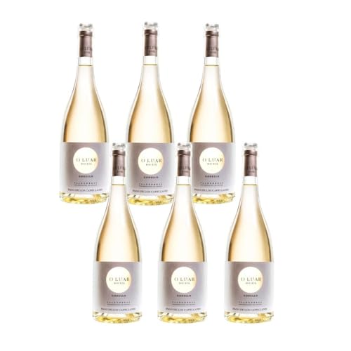 O Luar Do Sil Godello caja de 6 Botellas – Pago de los Capellanes | Vino Blanco D.O. Valdeorras | 100% Uva Godello | 750 ml