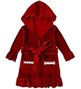 Verve Jelly Toddler Kids Baby Boy Girl Christmas Bathrobe Set Unisex Baby Long Sleeves Hooded Nig...