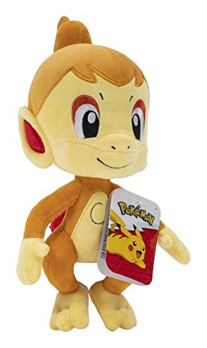 Pokémon PKW2692 Chimchar   Peluche 8 Pulgadas, Detalles auténticos, Juguetes para niños, Multicolor