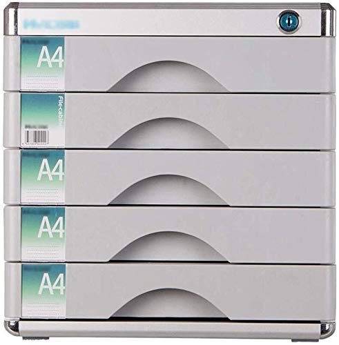 Preisvergleich Produktbild Aktenschränke Aktenschrank Aluminiumlegierung Bau Starke Kollision Widerstand Index-Kartenhalter-grau Vertrauliche Speicherung Aluminiumlegierung, MDF- Büroschrank