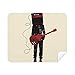 Guitar Music Instruments Crazy Man Cleaning Cloth Screen Cleaner 2pcs Suede Fabric