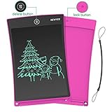 Borrar solo pulsando un botón: Puede borrar fácilmente la página mediante un simple flash de la pantalla de cristal líquido. Nunca tendrás que preocuparte por desperdiciar papel.