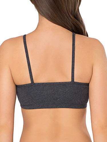 Image of Fruit of the Loom Women's Spaghetti Strap Cotton Sports Bra - All-Day Comfort & Easy Movement