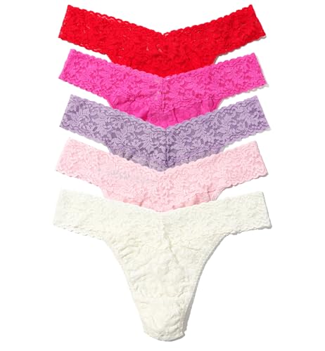 Image of hanky panky 5-PACK Signature Lace Original Rise Thong (48115PK)