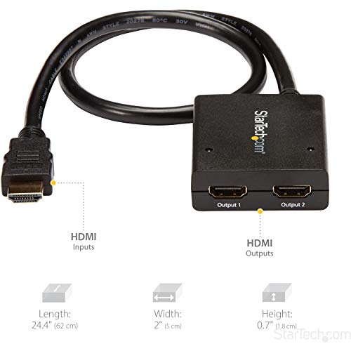 Répartiteur HDMI 4K StarTech pour connecter deux écrans sur une seule prise - 2