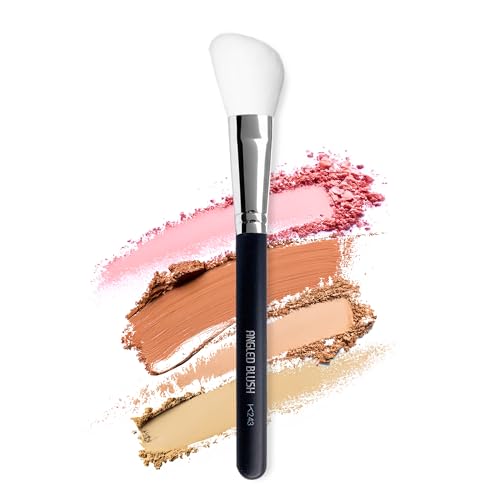 Angled Blush Brush/Bronzer Brush By Keshima - Best Brush for Contouring, Blush and Bronzer Makeup Application
