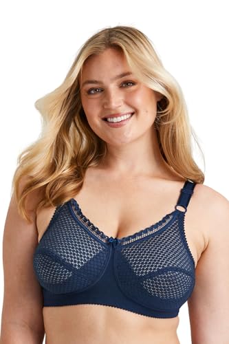 Miss Mary of Sweden Cotton Dots Womens Non-Wired Supportive Bra with Pattern