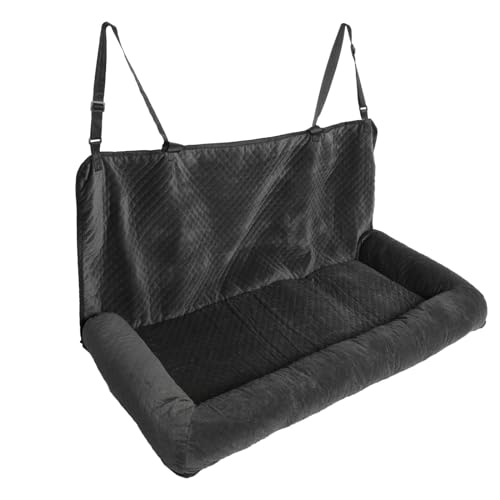TTETTZ Asiento de Coche para Perros, Cojín del Asiento Trasero para Perros, Protector de Asiento Trasero Portátil para Grandes Y Medianos