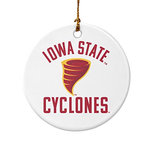 GRAPHICS & MORE Iowa State University Secondary Porcelain Holiday Christmas Tree Ornament - 2.8