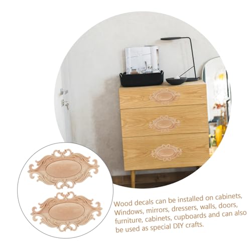 Decoración de madera natural tallada en relieve para puertas y ventanas 8