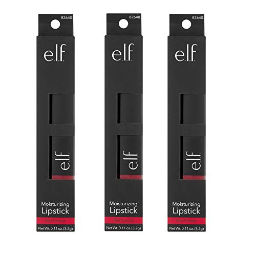 Pack Of 3 E.l.f. Moisturizing Lipstick, Red Carpet 82640 #TOP17