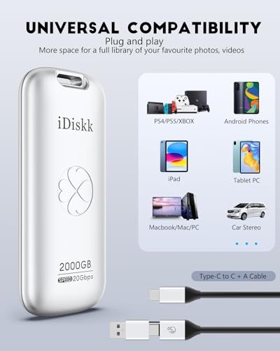 Clé USB C 512 Go iDiskk pour iPhone 15 Pro, Mac et PC Windows - 6