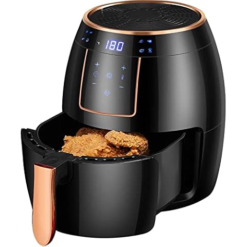 Iceagle Heißluftfritteuse 5.5L Heißluftfritteuse XXL - Heissluftfriteuse Airfryer mit Digitalem LED-Touchscreen - Heisluftfritöse mit 8 praktische Automatikprogramme Cover