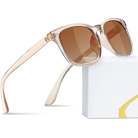 FEIDUSUN Polarized Sunglasses for Women and Men Classic Trendy Sun Glasses with UV Protection Cover
