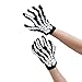 Oblique-Uniuqe® Skelett Handschuhe Schwarz Einheitsgröße Mann & Frau - Fasching Karneval Helloween