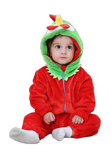 Vinesen Fleece Baby Bunting Bodysuit Infant Pajamas Kids Hooded Romper Outerwear Toddler Jacket 6-12 M Chick