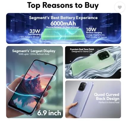 Poco C85 5G Mystic Purple 6GB RAM 128GB ROM view 2