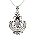 Produktbild Novica 925 Sterling Silber Regenbogen Mondstein und Granat Anhänger Halskette, 17, Arabesque' von Novica