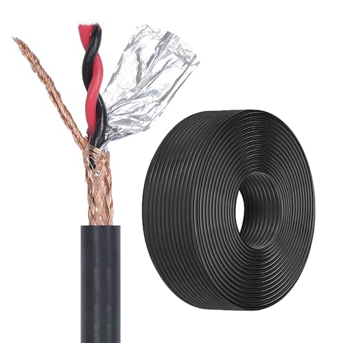 Cable blindado de par trenzado para control de iluminación y domótica en el hogar de 50FT