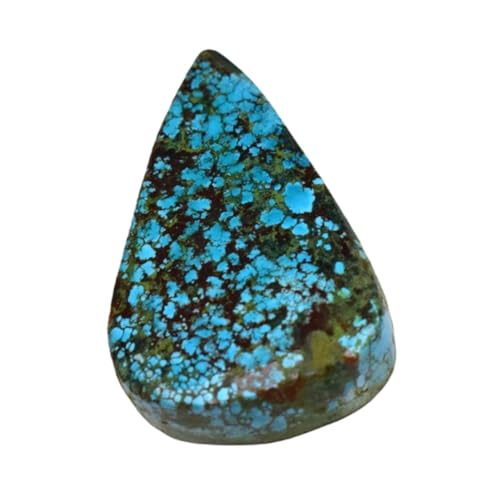 Turquoise naturelle poire 27mm pour remplacer une pierre de bague perdue