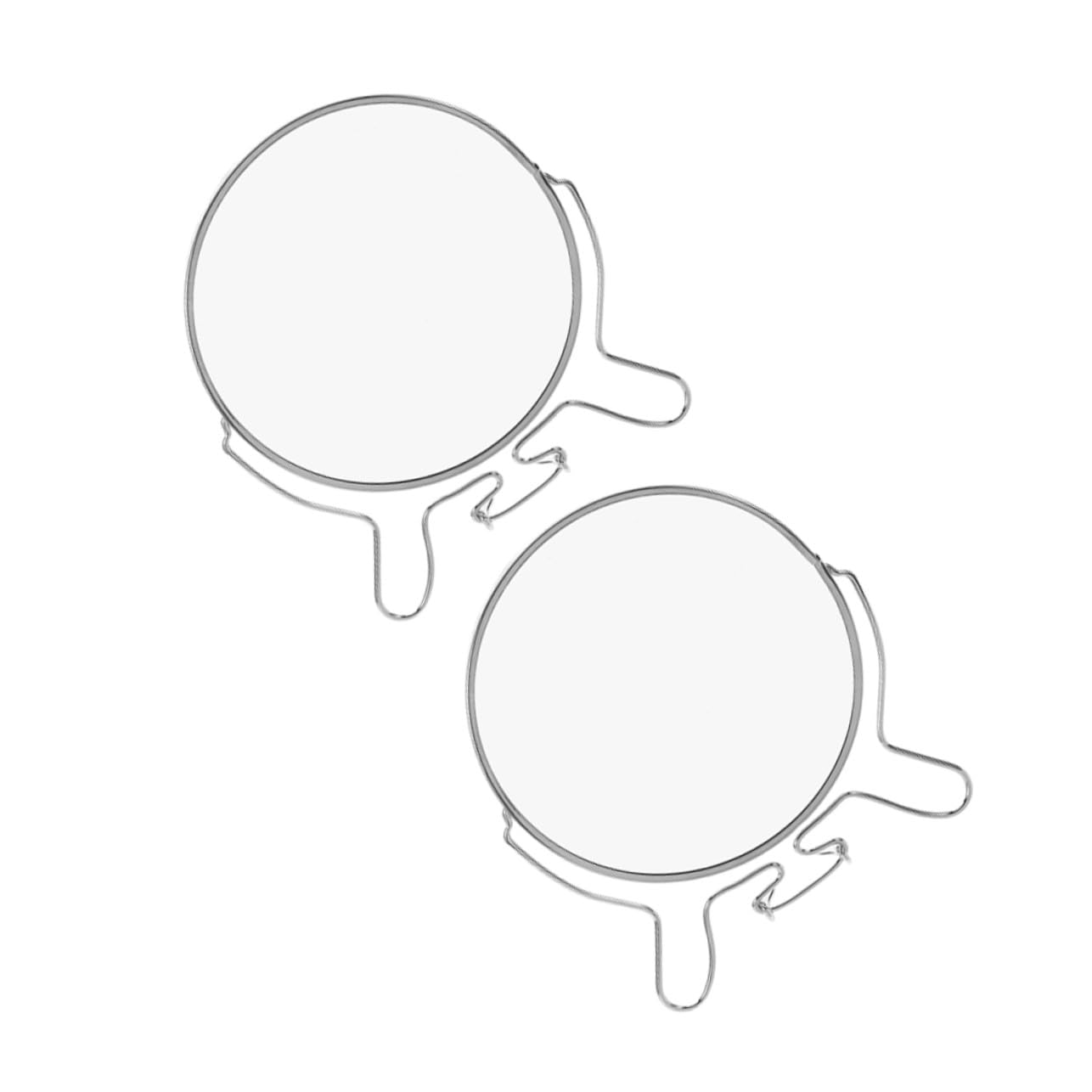 Miroir de coiffeuse recto verso argenté pour éliminer les reflets