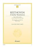  6 leichte Variationen F-Dur: über ein Schweizerlied. WoO 64. Klavier oder Harfe. (Edition Schott Einzelausgabe)