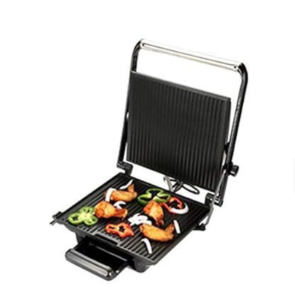 RSTJ-Sjef Elektrischer Kontaktgrill,Flacher Sandwich Toaster,Leichter Sandwichmaker,Rillengrill, Doppelte…
