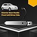 Gledewen Exterior Chrome Door Handle Front Left Driver Side with Keyhole | Smart Entry Keyless | for 2010-2013 Nissan Rogue | Replaces# 80640-CZ31B, 80645-CA000