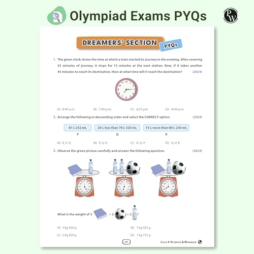 Image of PW Olympiad Plus Workbook For Class 4 Mathematics Prepguide, Concept Map, PYQs and Worksheets For After School Practice | IMO, iMO, Hindustan Olympiad, NSTSE, SEAMO, ISTSE and Others