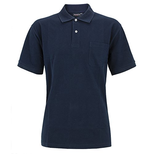 Redfield Felpa piqué Poloshirt Uomo Oversize Blu