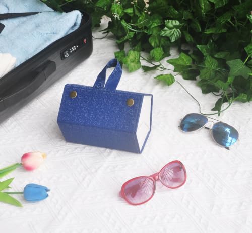 Image of Kenpal Sunglasses Storage Organizer Holder Foldable Travel Case with 5 Slot Compartments for Multiple Glasses