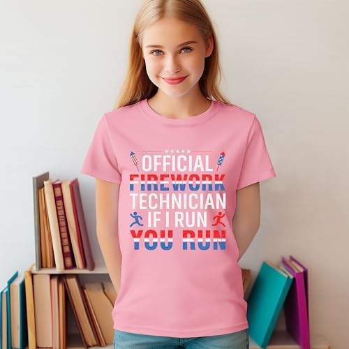 Funny Firework Director Technician I Run You Run 4th of July Shirt for Men Women Kids Boys Girls Dad Mom Son4