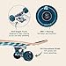 Retrospec Alameda Skateboard Complete | Canadian Maple Wood Deck w/ 5.5 Inch Aluminum Alloy Trucks for Commuting, Cruising, Carving & Downhill Riding | 31” x 7.5”, Marine Isometric