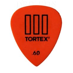 24 x Dunlop Tortex tiii Guitare Picks/médiators – 0,60 mm Orange dans une pratique Pick étain - Les Beatles, Paul McCartney, John Lennon, RIngo Starr, George Harrison