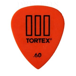 Modèle Tortex TIII Dunlop Lot de 12 médiators/plectres – 0,60 mm Orange dans une boîte de Rangement pratique - Les Beatles, Paul McCartney, John Lennon, RIngo Starr, George Harrison