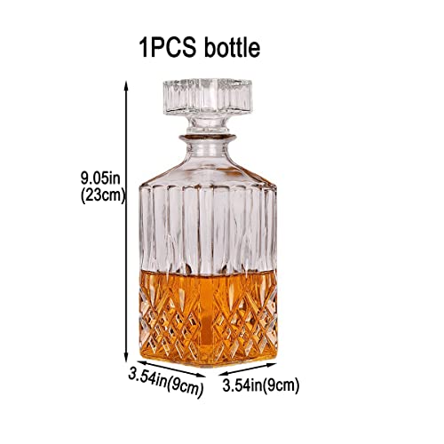 Xxyxxy 1Pcs 33.8 Oz Diamond Decanter Whiskey Decanter Crystal Whiskey Bottle thumb #1