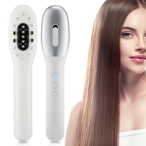 Applicateur d'huile capillaire peigne haute fréquence masseur électrique 500mAh