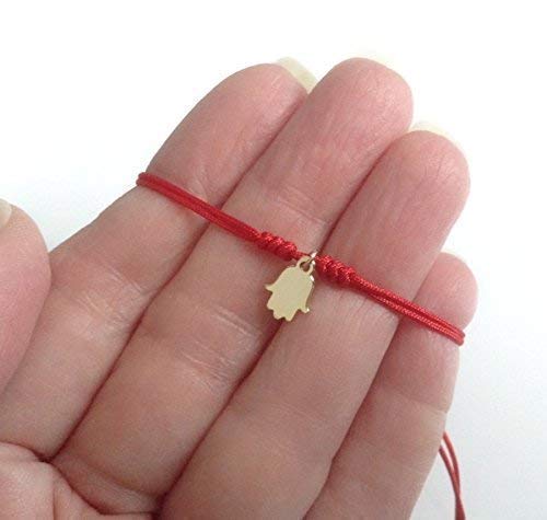 Miniatura 8 de Couples Bracelets Set of 2 Red String Adjustable Evil Eye Hamsa Charm