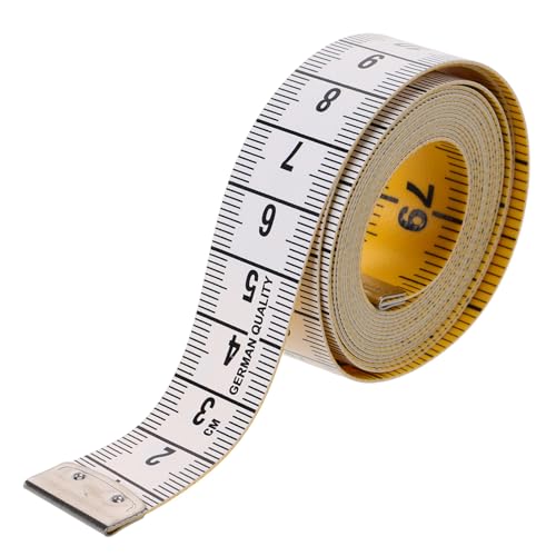 LIFKOME Vintage Measuring Tape Retractable Soft Tape Measure for Body Measurement Double Sided Metric Ruler Portable Lightweight Design for Sewing and Height