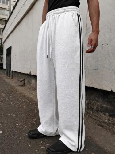 dockstreet Men's White Track Pant Himalayan White - Image 3