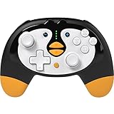 RED SAMURAI ゲームコントローラー ワイヤレス Switch/PC/Android対応 無線/有線 小型で使いやすいデザイン ジャイロ 振動 連射機能搭載 AUTO/NFC機能付属 充電ケーブル付き 限定のペンギンデザインで女性や子供への最適なプレゼント