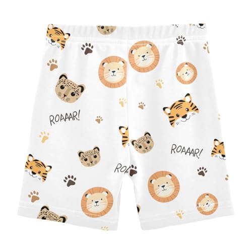 Cartoon Cute Beast Girls Shorts Elastic Waist Sports Shorts Girls Leggings Pants for 4-10 Years2