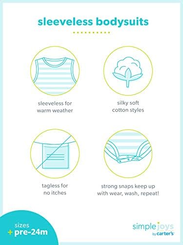 Image of Simple Joys by Carter's Unisex Babies' Short-Sleeve Bodysuit