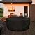 TheElves 42 Inch Fire Pit Cover,600D Firepit Covers Round Waterproof Outdoor Patio Firelace Cover - 42 x 22 Inch