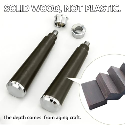 Davonpha Portafiltro Sin Fondo 54mm para Breville Sage Barista Express/Pro/Touch, Filtro Desnudo de Acero Inoxidable 304 con Mango de Madera de Ébano, Incluye Cesta de Filtro de 18g, BES870/878/880