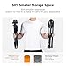 K&F CONCEPT 75"/190cm Compact Camera Tripod, Lightweight Travel Tripod for Camera & Phone, Video Tripod Stand with Phone Clip, Bluetooth, Compatible with Canon/Sony/Nikon Camera, S255A3+BV01